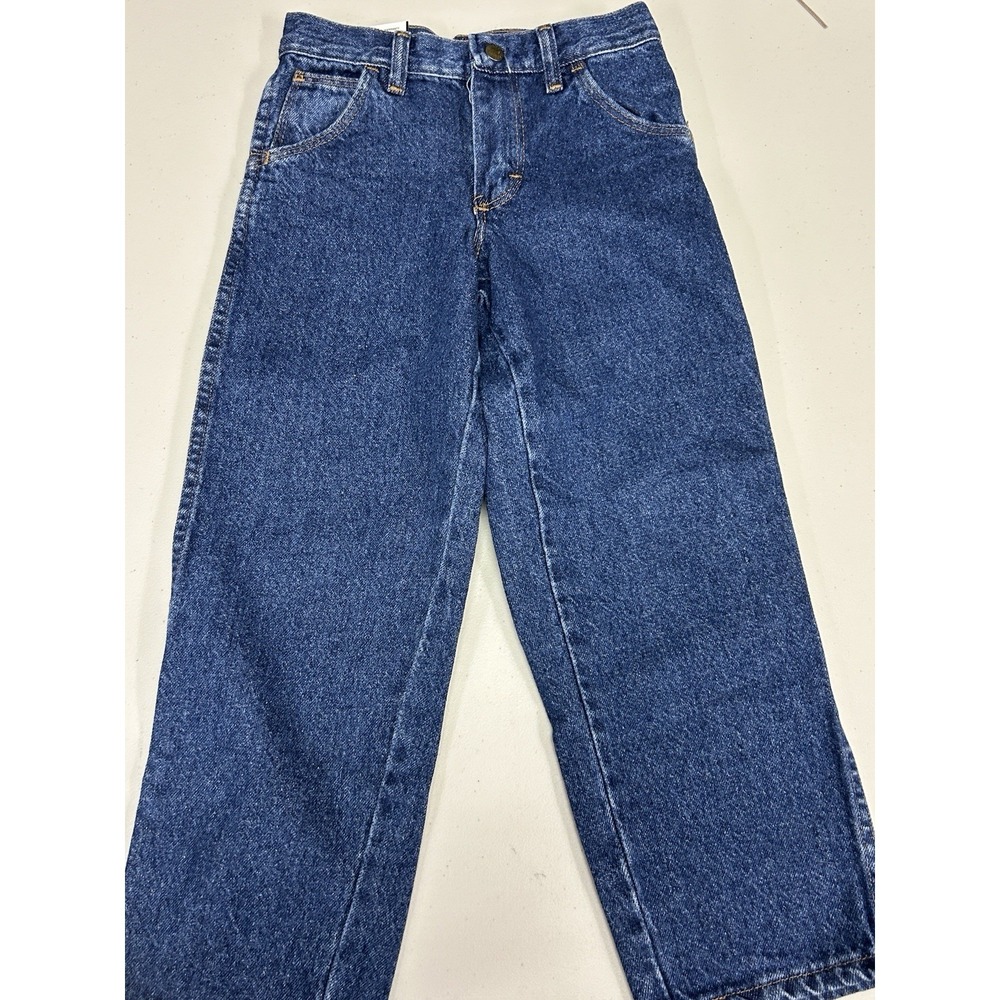 Rustler  Legendary Gold Youth‎ Jeans Sz 8 Relaxed Fit Stonewashed USA NWT